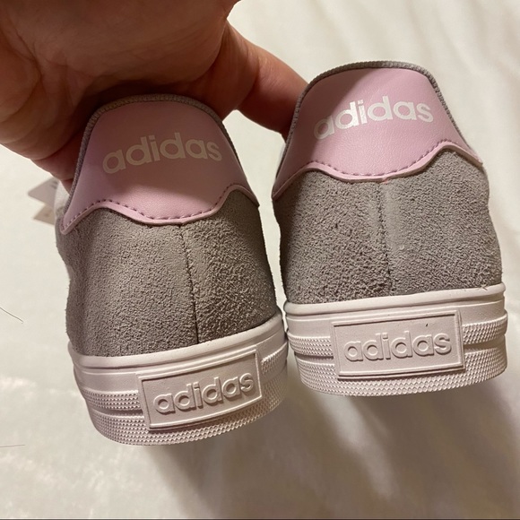 Adidas Daily 2.0 Pastel Gray/Pink/Blue Sneakers - Picture 4 of 8